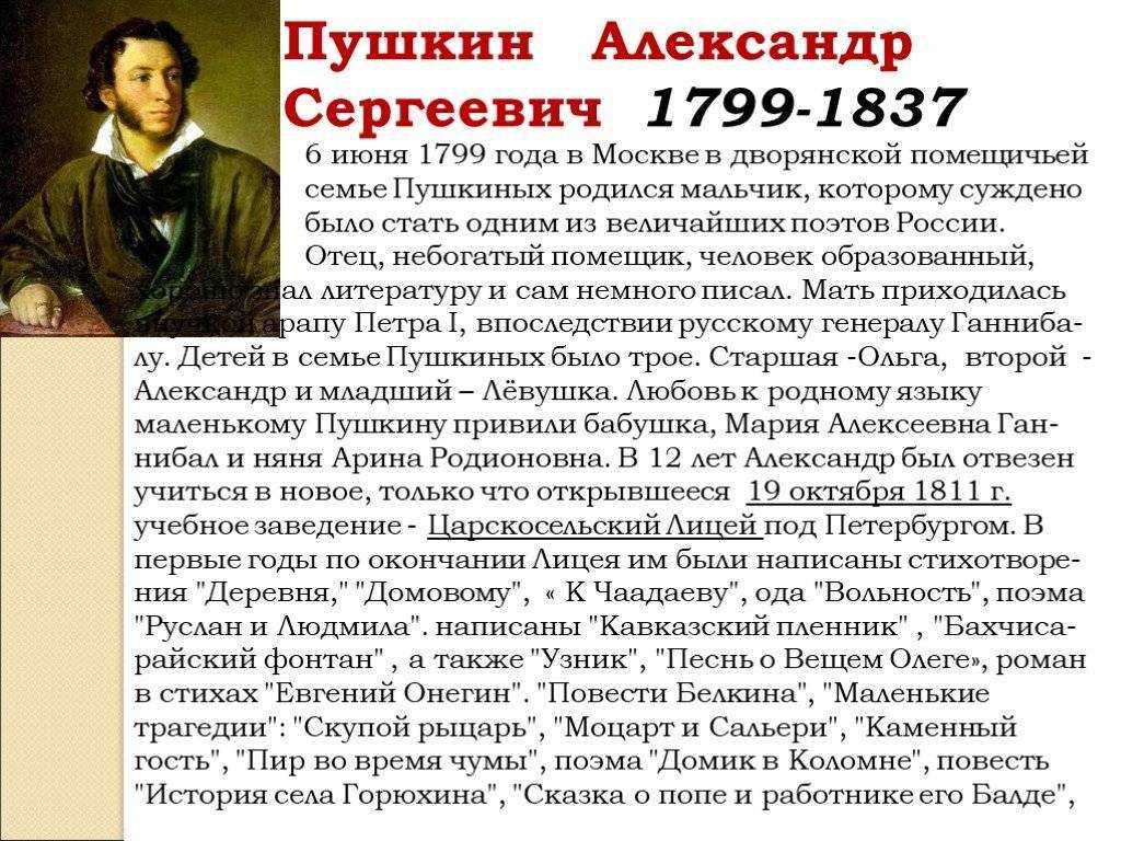 Пушкин  в гостях у дяди