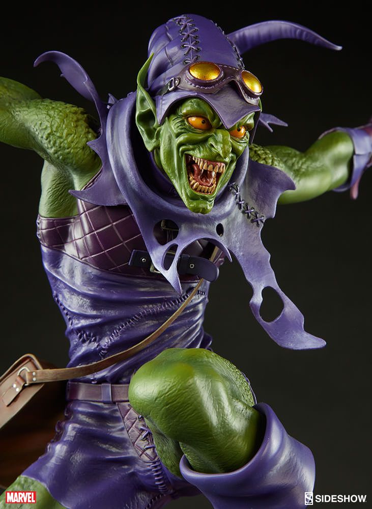 Green goblin — зелёный гоблин. человек паук зеленый гоблин